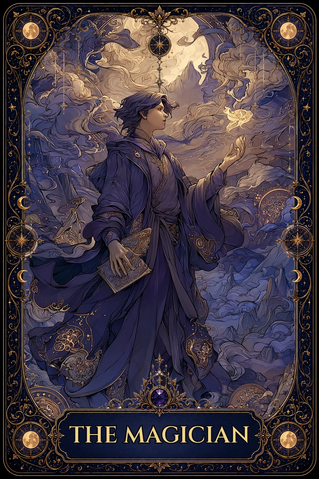 The Magician tarot card artwork