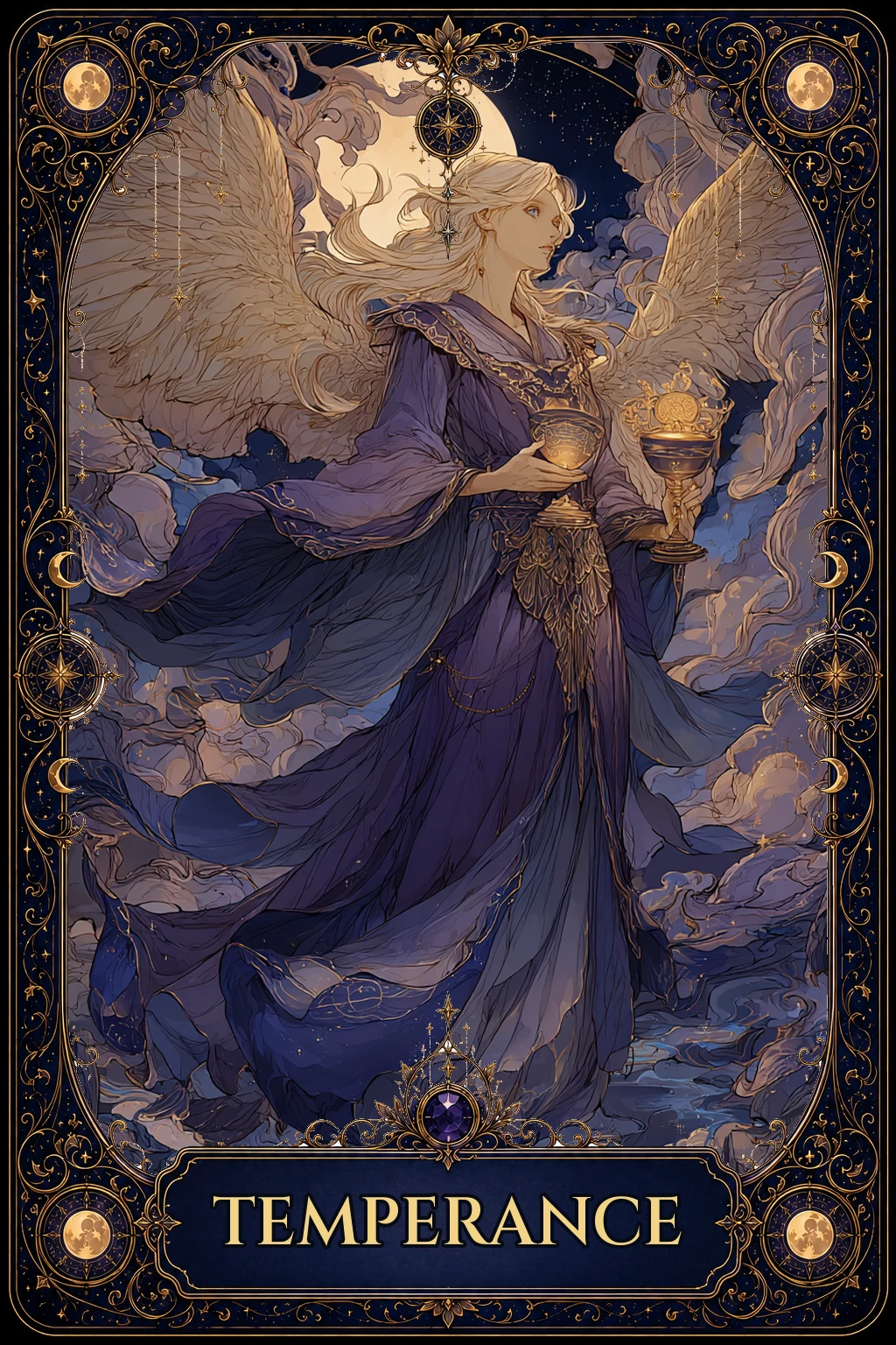 Temperance tarot card artwork