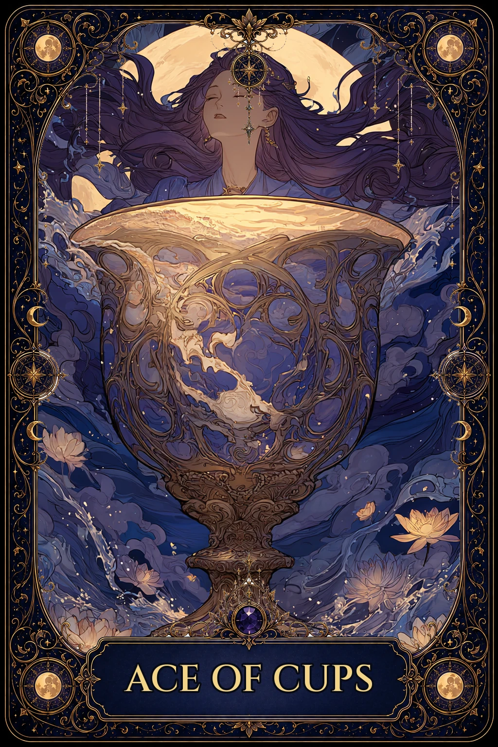 Ace of Cups tarot card artwork